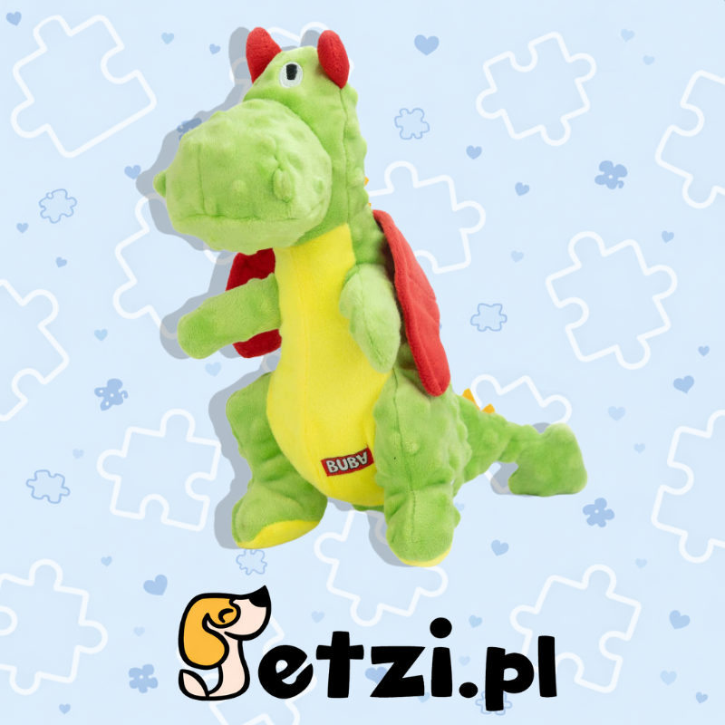BUBA SMOK PLUSZOWY ZIELONY 33CM