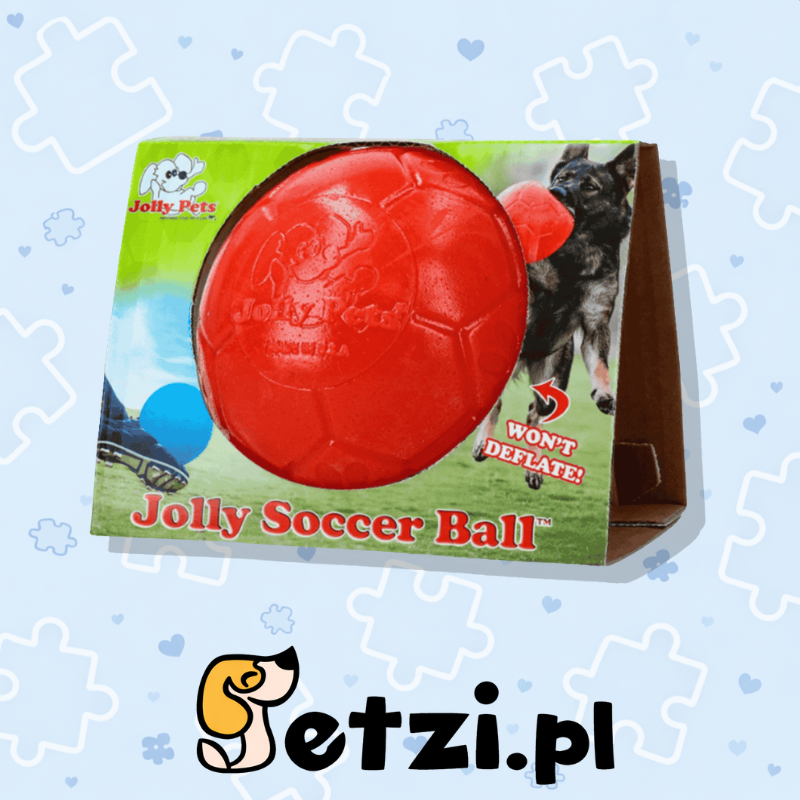 JOLLY SOCCER BALL 20CM ROOD