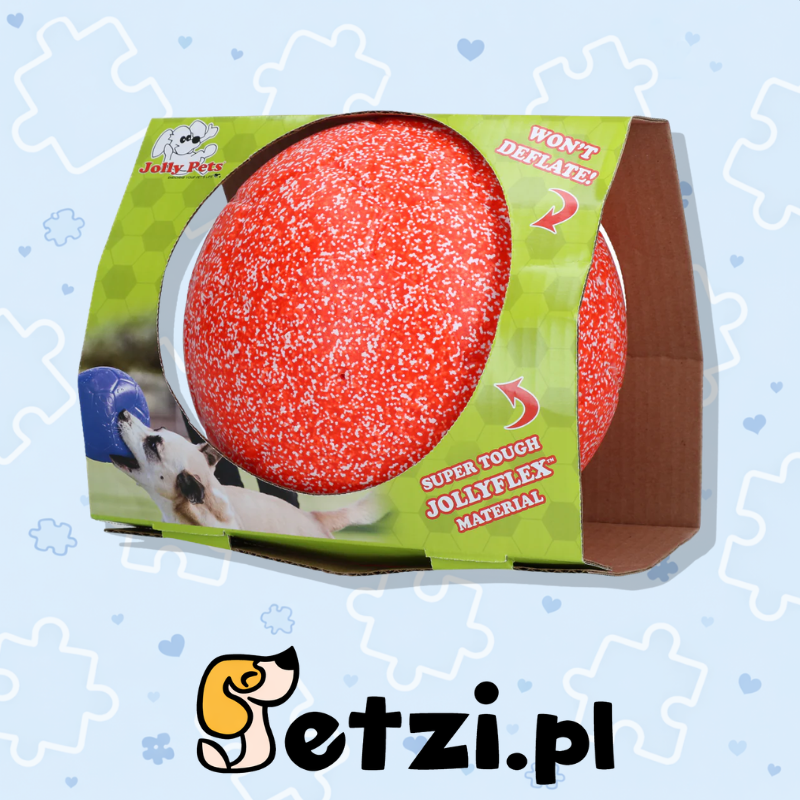 JOLLY SOCCER BALL 15CM ORANJE/WIT