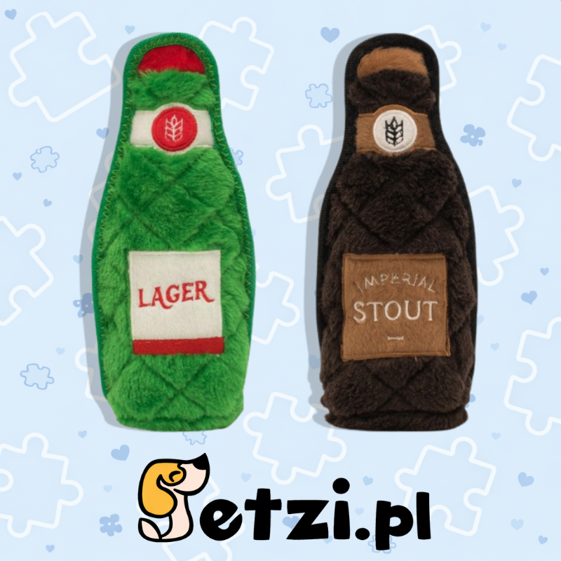ZIPPY PAWS Z STITCH HAPPY HOUR CRUSHERZ 2 PACK LAGER AND STOUT