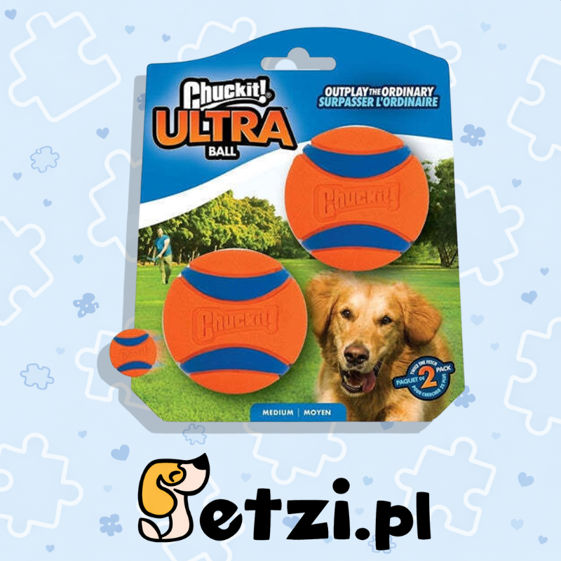 CHUCKIT ULTRA BALL M 6 CM 2 PACK
