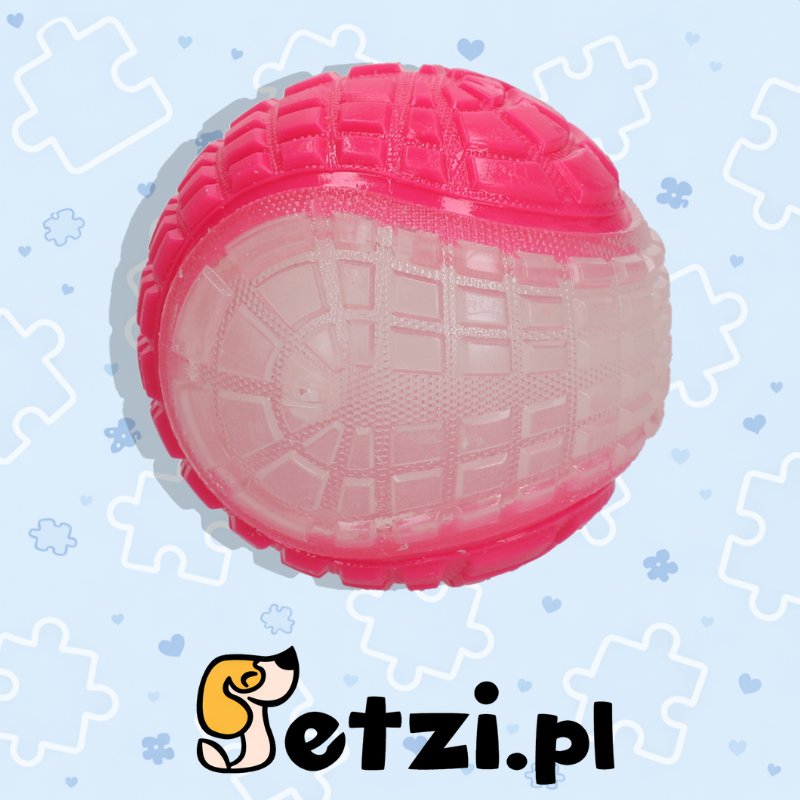 DOG COMETS GLOW IN THE DARK MOON PINK S