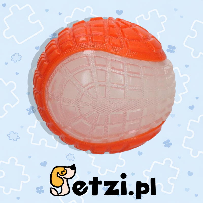 DOG COMETS GLOW IN THE DARK MOON ORANGE L
