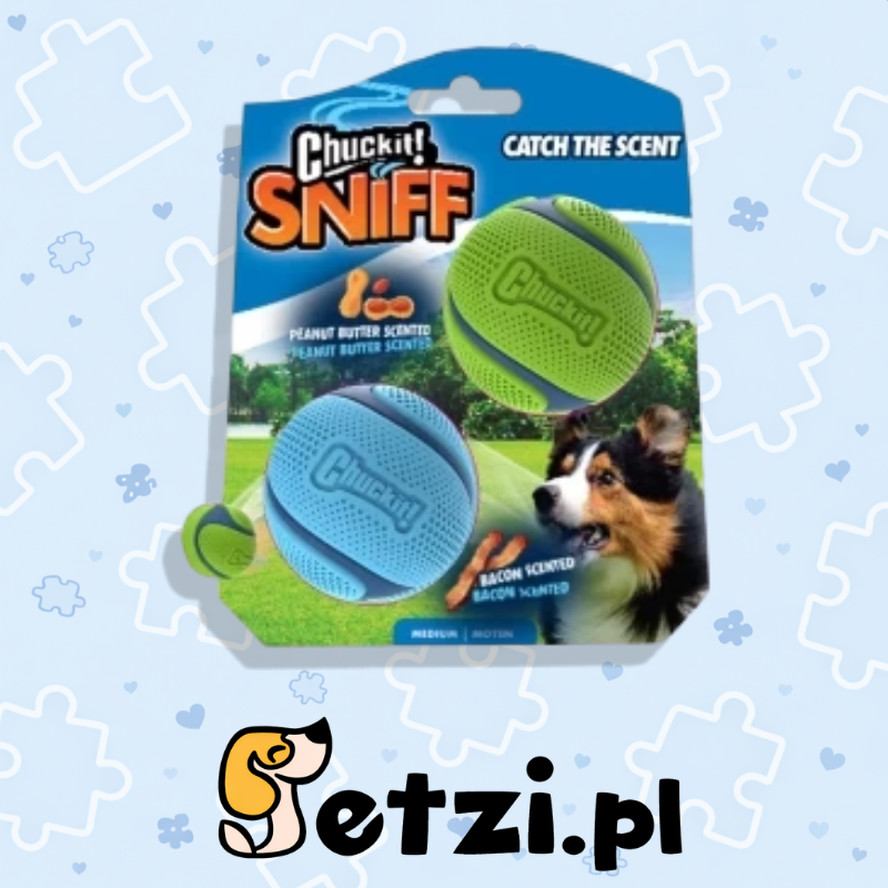 CHUCKIT SNIFF FETCH BALL DUO MD 2-PACK