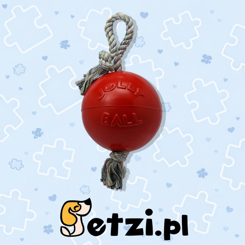 JOLLY BALL ROMP-N-ROLL 10 CM RED