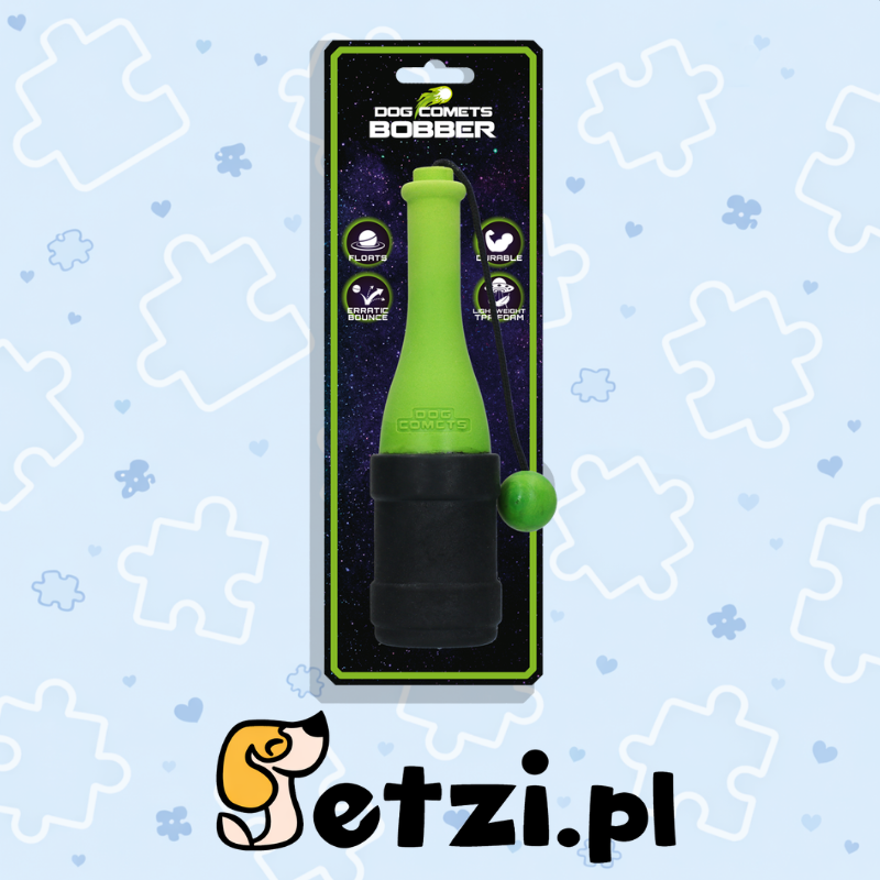 DOG COMETS FLOAT GREEN LIGHTHOUSE