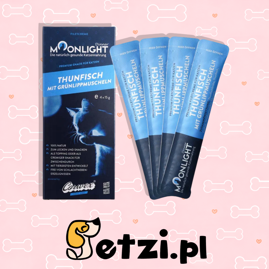 MOONLIGHT CREME PK KREMOWY MUS TUŃCZYK,OMUŁEK 1 OP (4X15G)