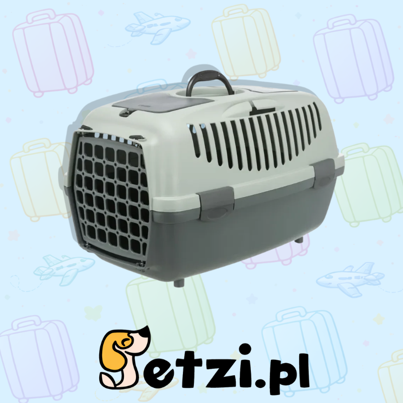 TRIXIE TRANSPORTER BE ECO CAPRI 2, ANTRACYT/SZARY/ZIELONY, 37 × 34 × 55 CM