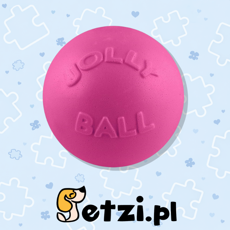 JOLLY BALL BOUNCE-N PLAY 20CM PINK (BUBBLE GUM SMELL)