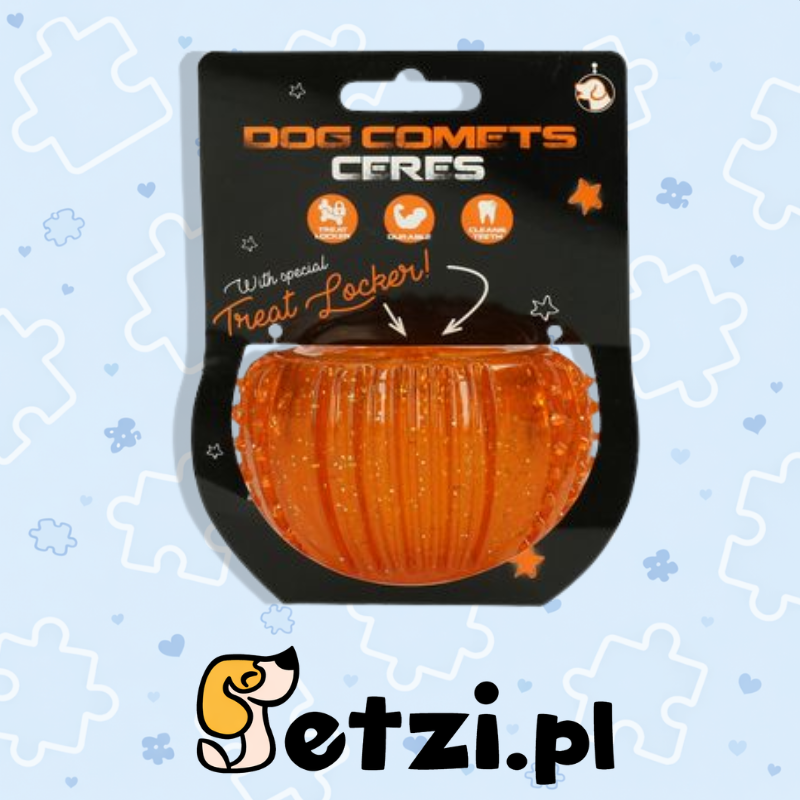 DOG COMETS CERES WITH TREAT LOCKER ORANGE