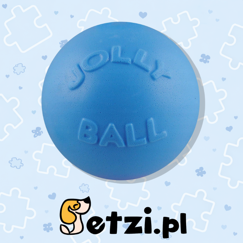 JOLLY BALL BOUNCE-N PLAY 15CM BABY BLUE (BLUE BERRY SMELL)