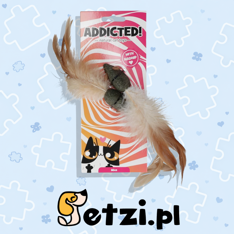 ADDICTED MICE WITH FEATHERS