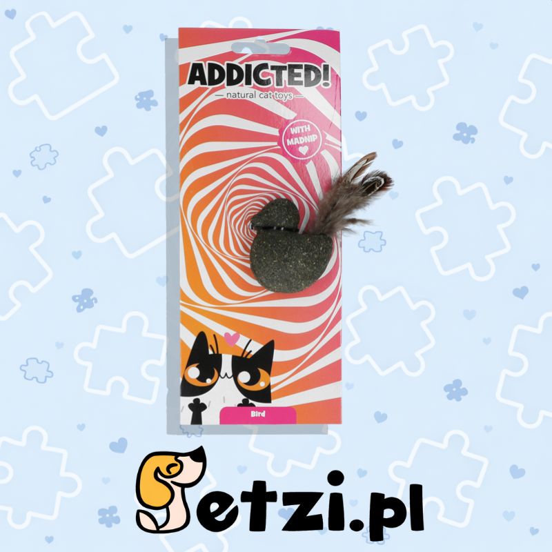 ADDICTED BIRD WITH FEATHERS