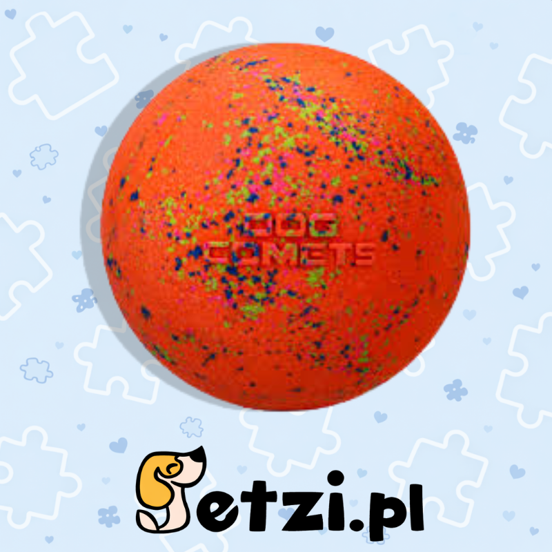 DOG COMETS BALL STARDUST ORANGE S