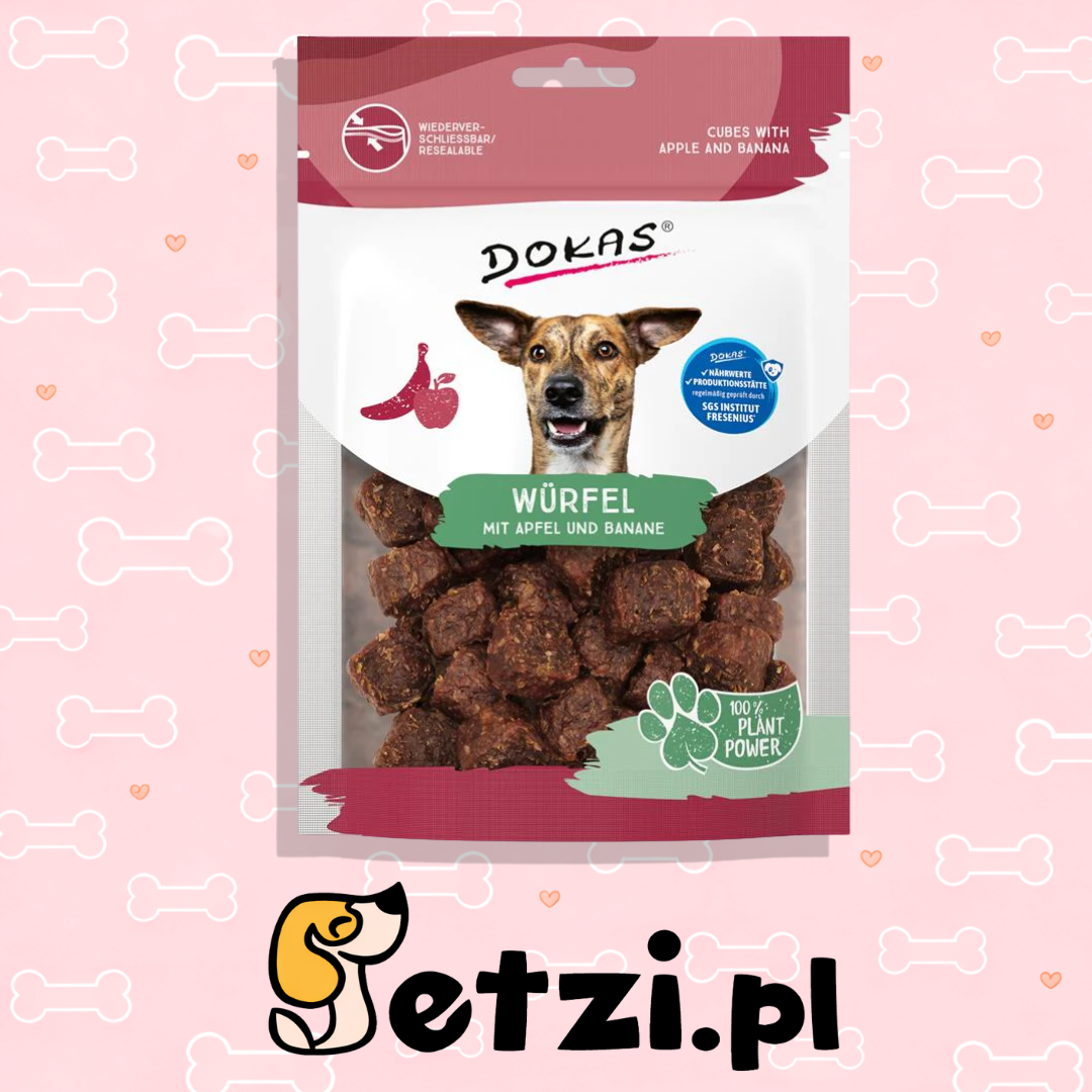 DOKAS WURFEL MIT APFEL UND BANANE 105G
