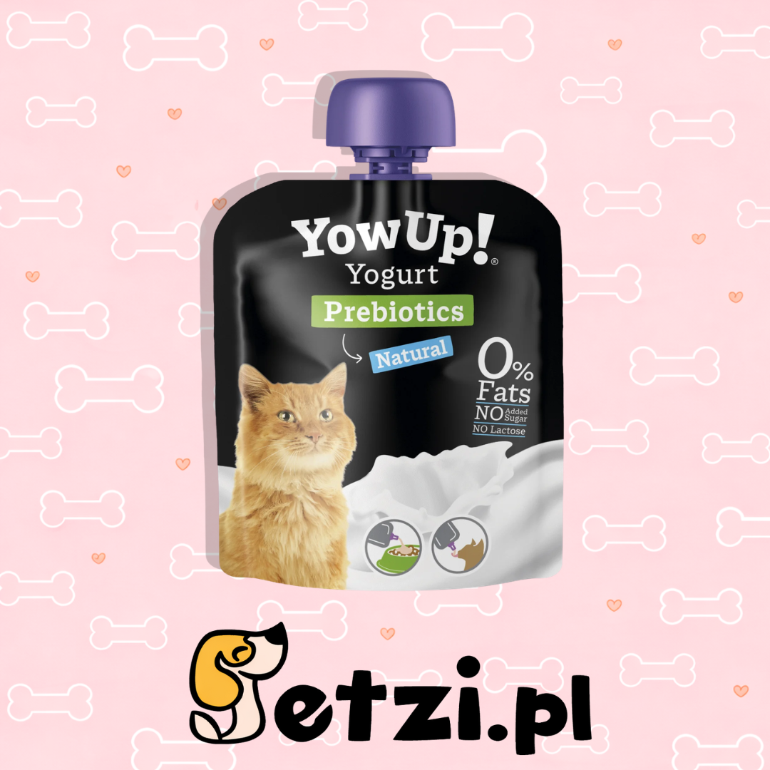 YOW UP! PREBIOTYKI JOGURT NATURALNY DLA KOTA 85G