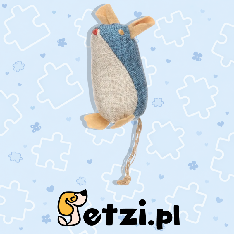 FLAMINGO TOY ROBLA MOUSE BLUE 9,2X5X5CM