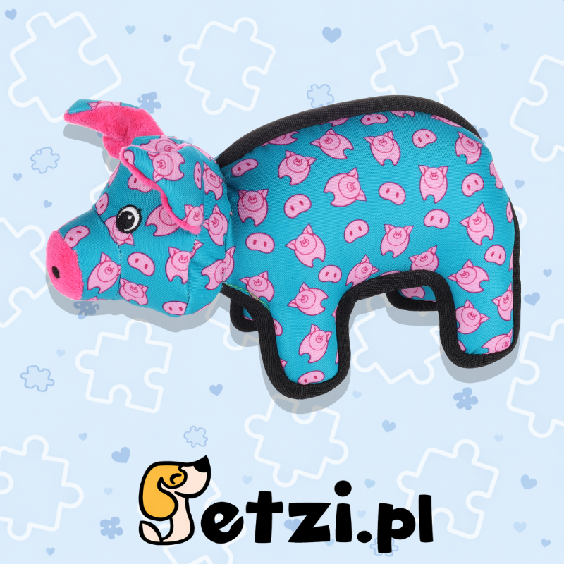 FLAMINGO TOY PATERO PIG BLUE 11X28X15,5CM
