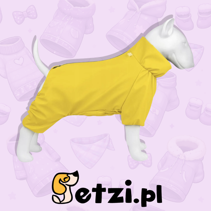 WAUDOG CLOTHES PŁASZCZ PRZECIWDESZCZOWY L55 ŻÓŁTY