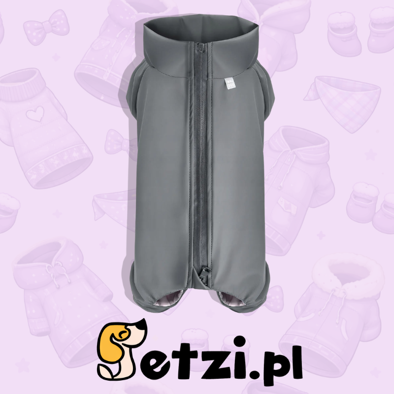 WAUDOG CLOTHES PŁASZCZ PRZECIWDESZCZOWY L50 SZARY