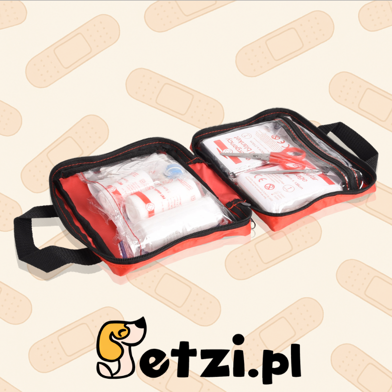 FLAMINGO PETS FIRST AID KIT RESKU PREMIUM RED 20X15X6CM