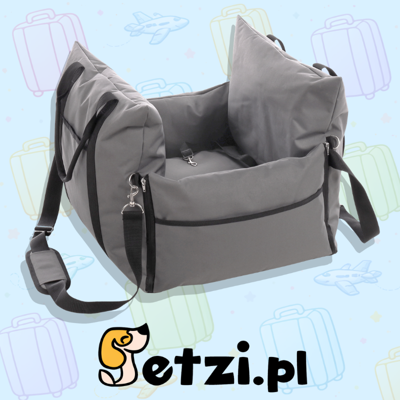 FLAMINGO CAR SEAT BOBBA GREY 56X56X42CM