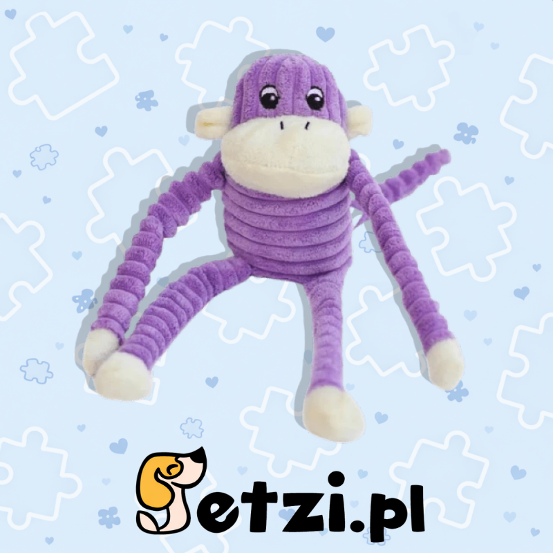 ZIPPY PAWS SPENCER THE CIRCLE MONKEY PURPLE