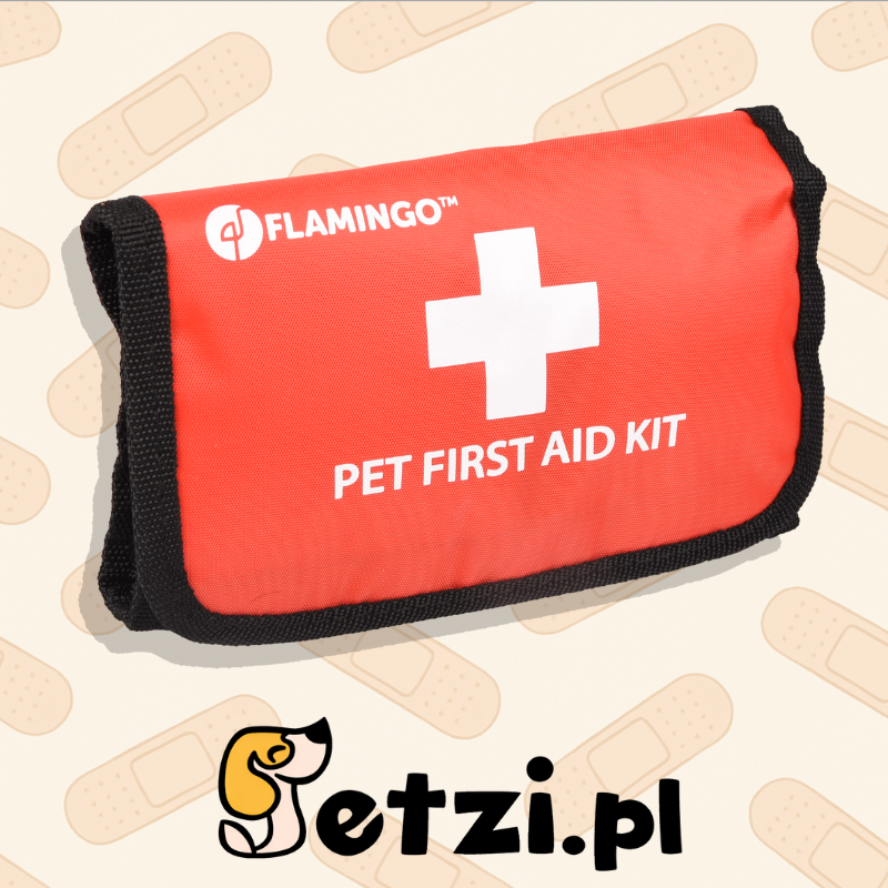 FLAMINGO PETS FIRST AID KIT RESKU BASIC RED 18X12X4CM