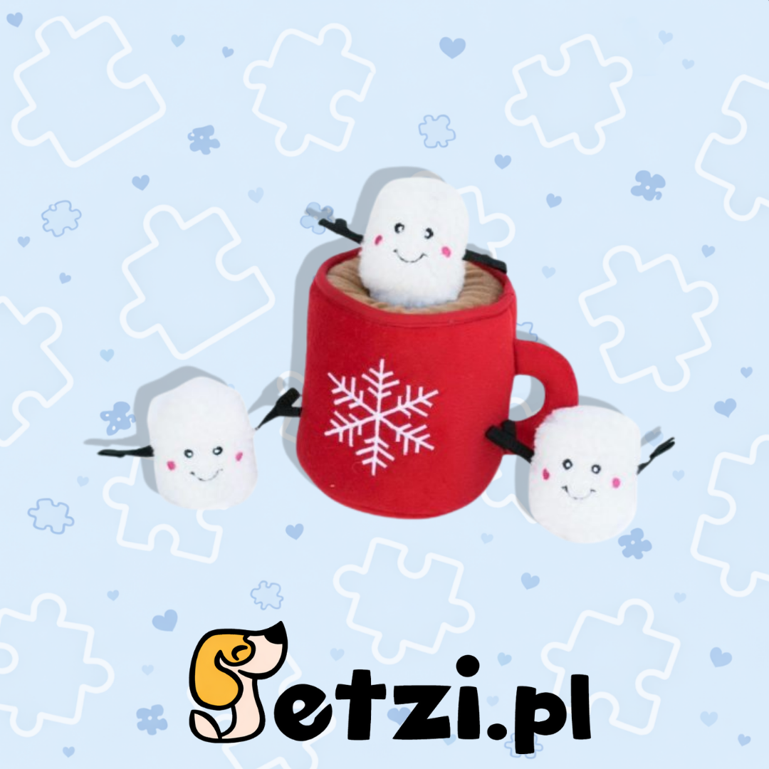 ZIPPY PAWS PLUSZOWA NORKA KAKAO – PLUSZOWA NORKA DLA PSA (KAKAO)