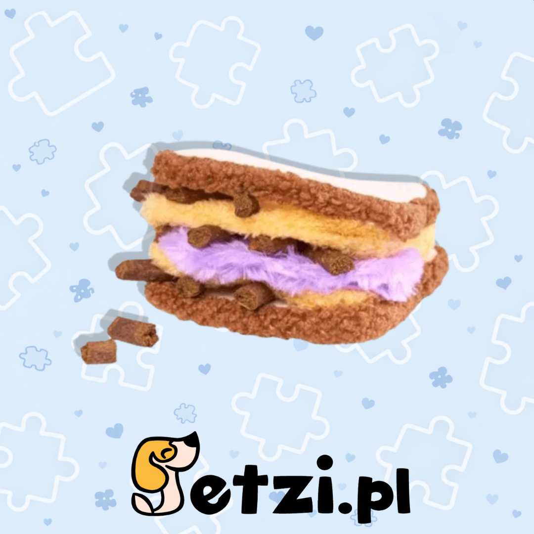 ZIPPYPAWS SNUFFLERZ PB&J SANDWICH – INTERAKTYWNA ZABAWKA DLA PSA NA SMAKOŁYKI