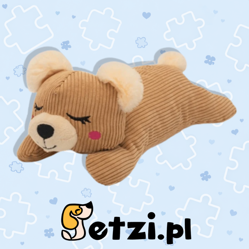 ZIPPY PAWS SNOOZIES WITH SHHHQUEAKER BEAR