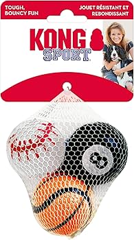 KONG SPORT BALLS MEDIUM (3PK) (ASSORTED STYLES)