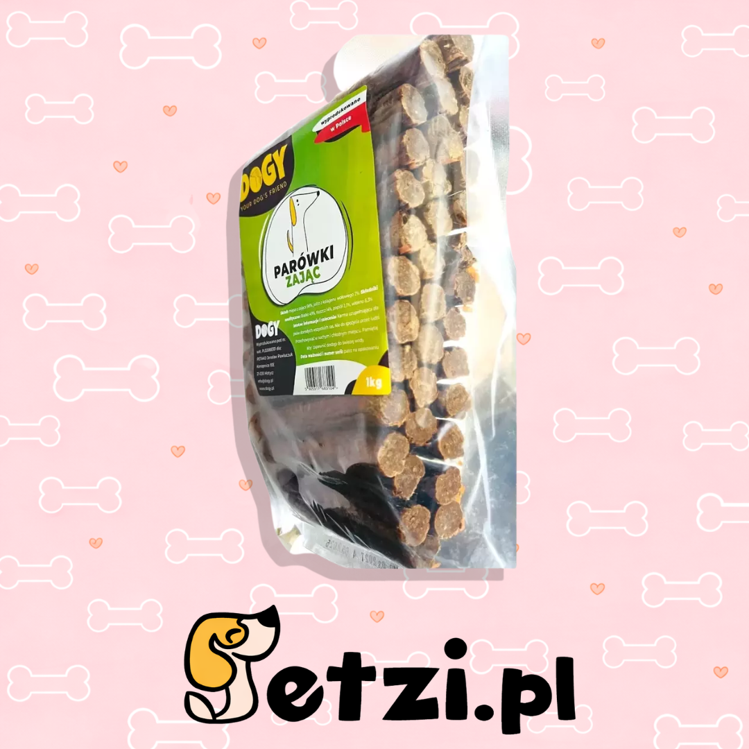 DOGY PARÓWKI Z ZAJĄCA 1 KG