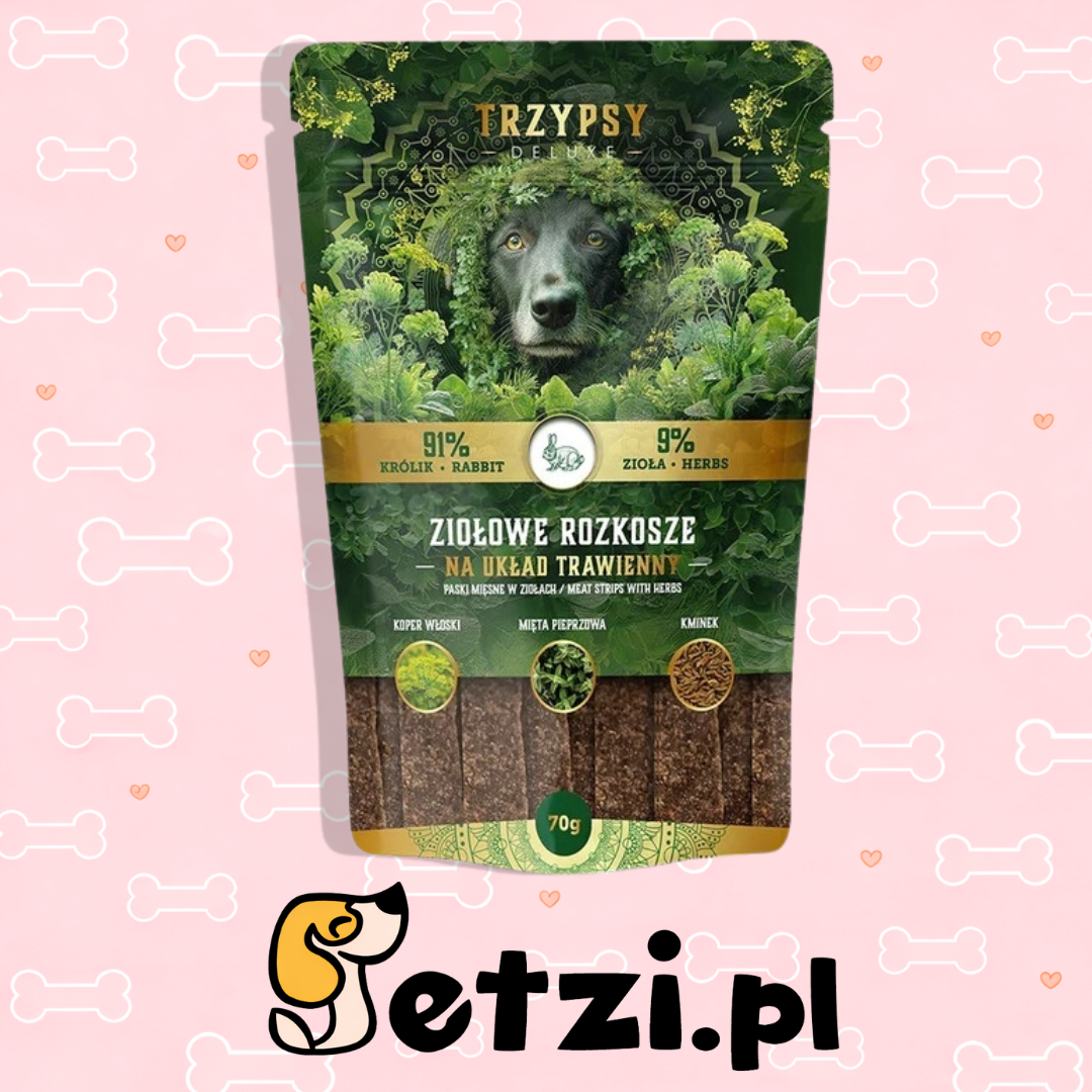 TRZYPSY ZIOŁOWE ROZKOSZE PASKI Z KRÓLIKA 70G