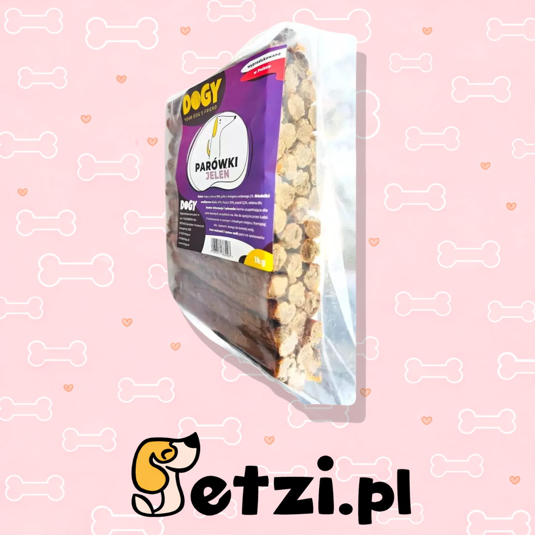 DOGY PARÓWKI Z JELENIA 1KG