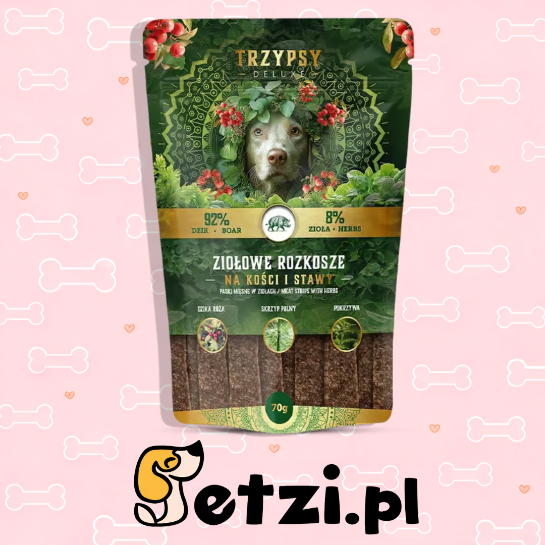 TRZYPSY ZIOŁOWE ROZKOSZE PASKI Z DZIKA 70G