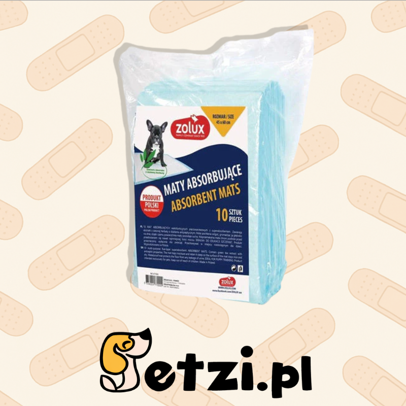 ZOLUX PODKŁADY HIGIENICZNE 45 X 60 CM - 10 SZTUK