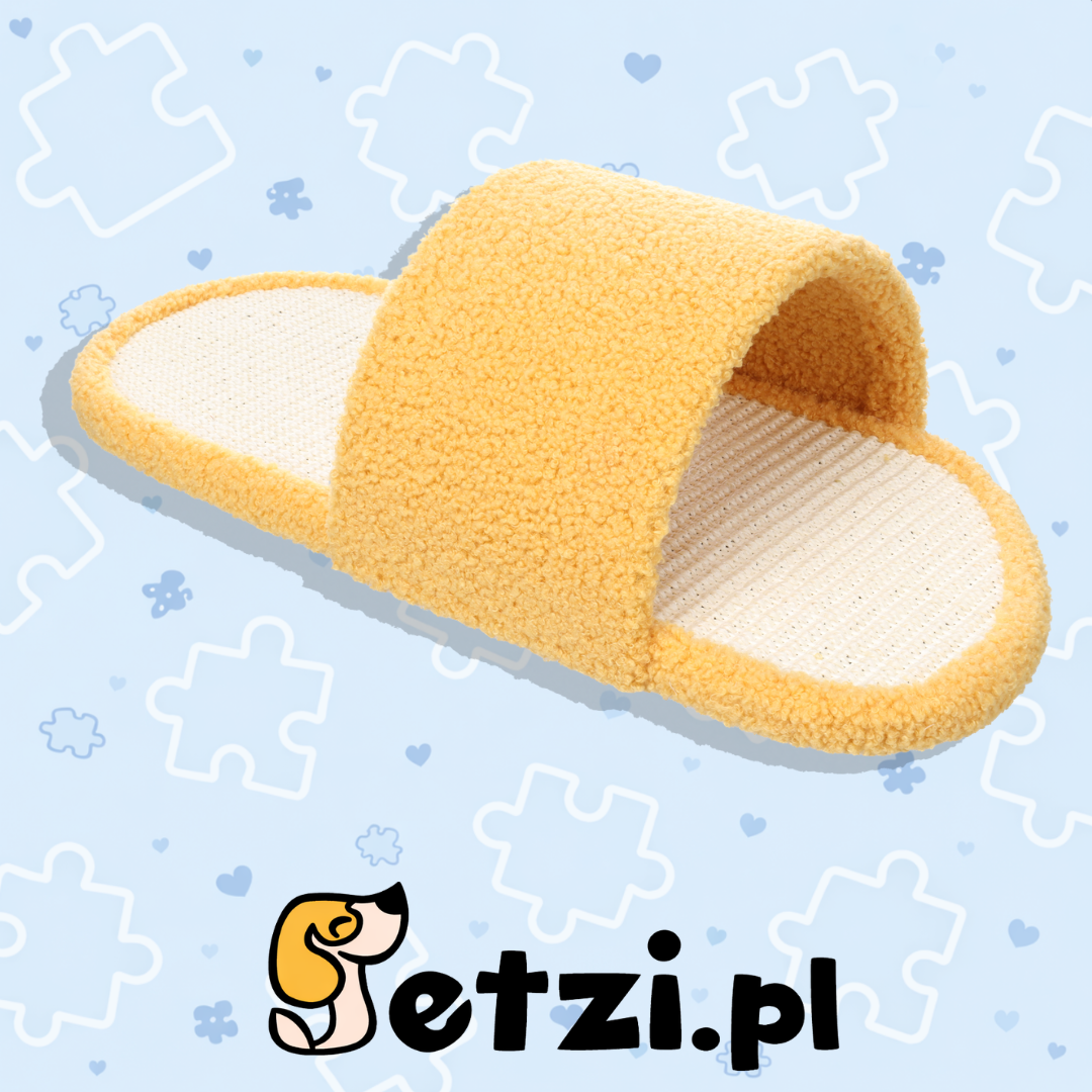 FLAMINGO SCRATCHING BOARD COLBIE YELLOW SLIPPER 50,5X24X14CM