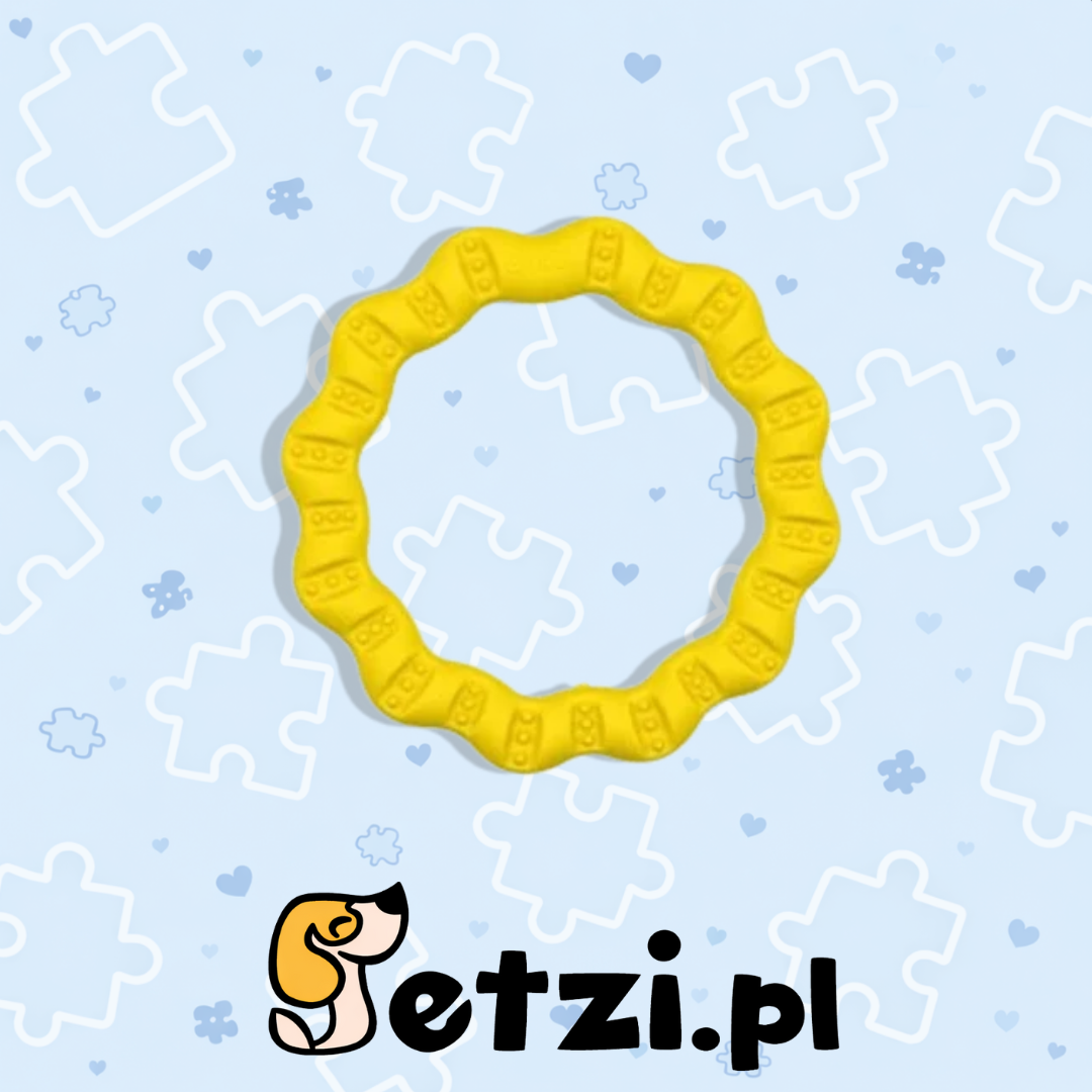 FIBOO FRINGOO MINI – ŻÓŁTY Ø 12 CM ZABAWKA 2 W 1