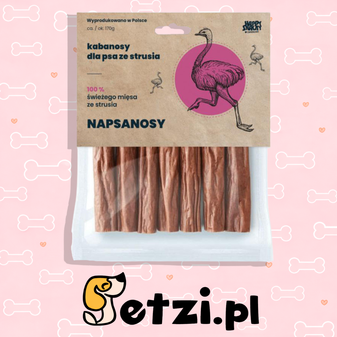 TRZYPSY NAPSANOSY Z STRUSIA 7SZT