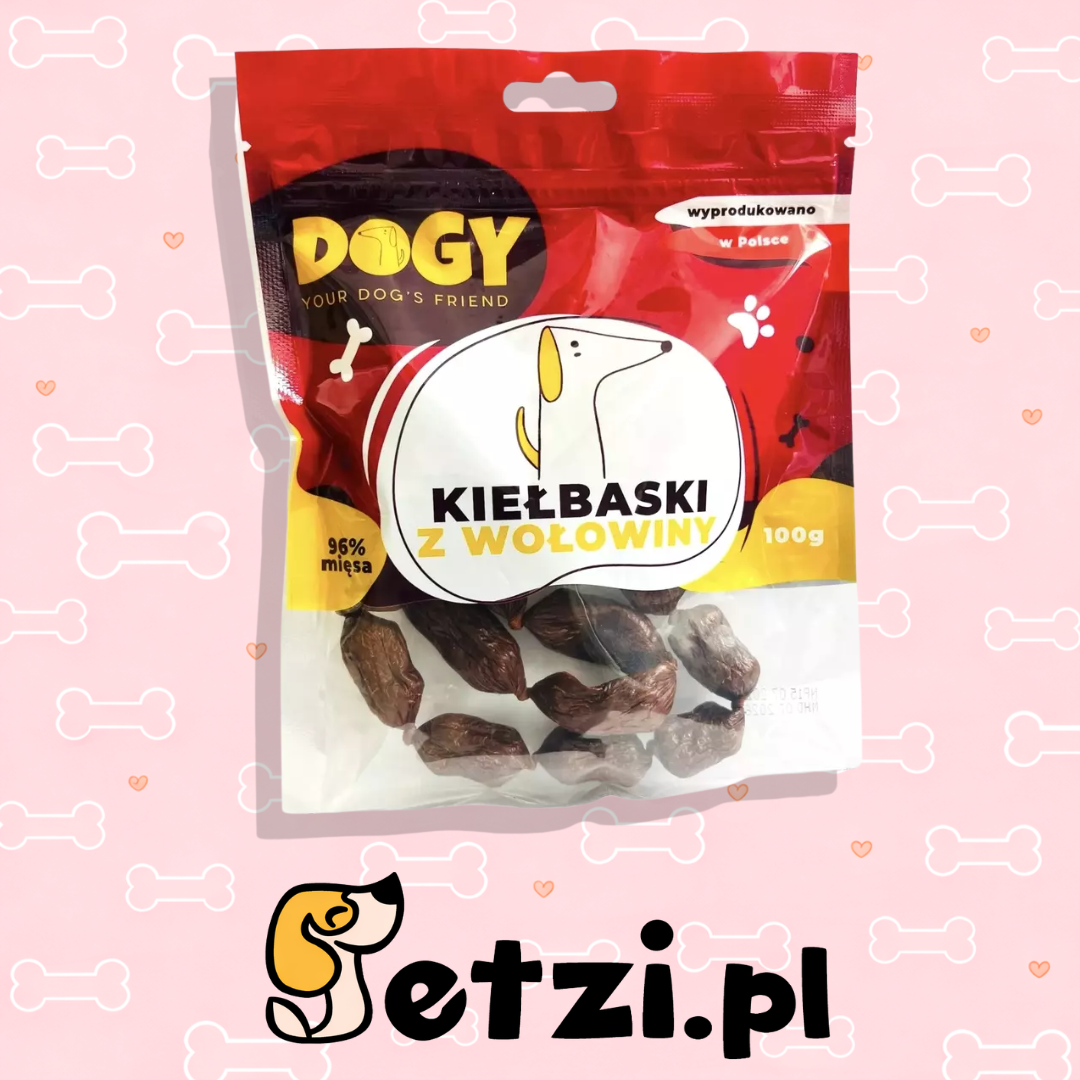 DOGY KIEŁBASKI Z WOŁOWINY 100G
