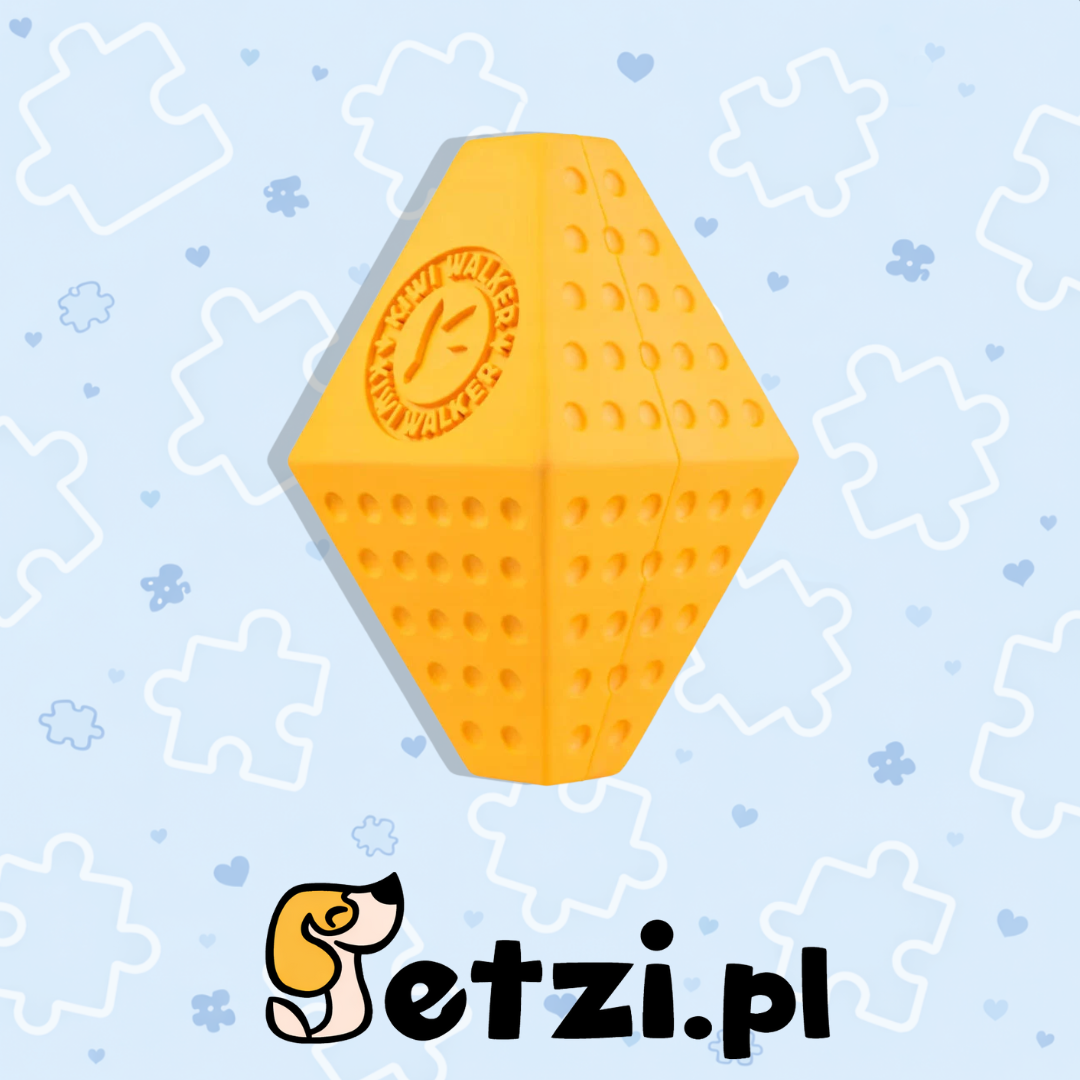 KIWI WALKER SMACZNA BRYŁA OCTABALL MAXI ZABAWKA DLA PSA POMARAŃCZOWA