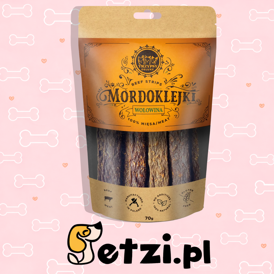 TRZYPSY MORDOKLEJKI Z WOŁOWINY 70G