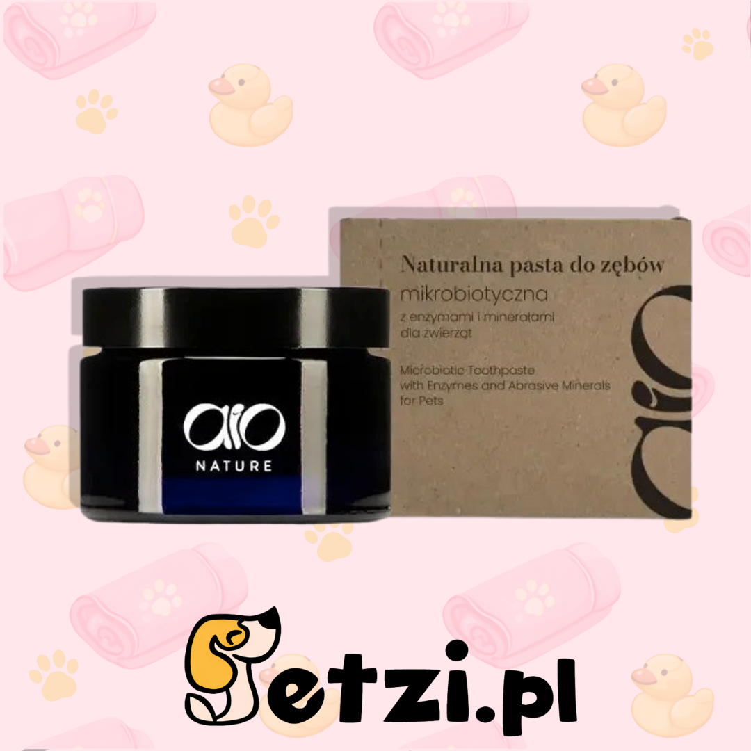 AIO ENZYMATYCZNA PASTA DO ZĘBÓW 50G DLA PSA I KOTA