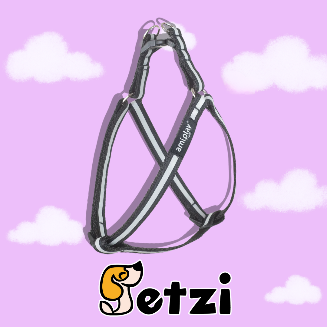 AMIPLAY SZELKI REGULOWANE SHINE L CZARNY