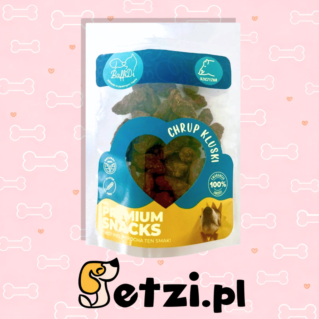 BAFFIDI CHRUPKLUSKI PRZYSMAKI DLA PSA DZICZYZNA 100G