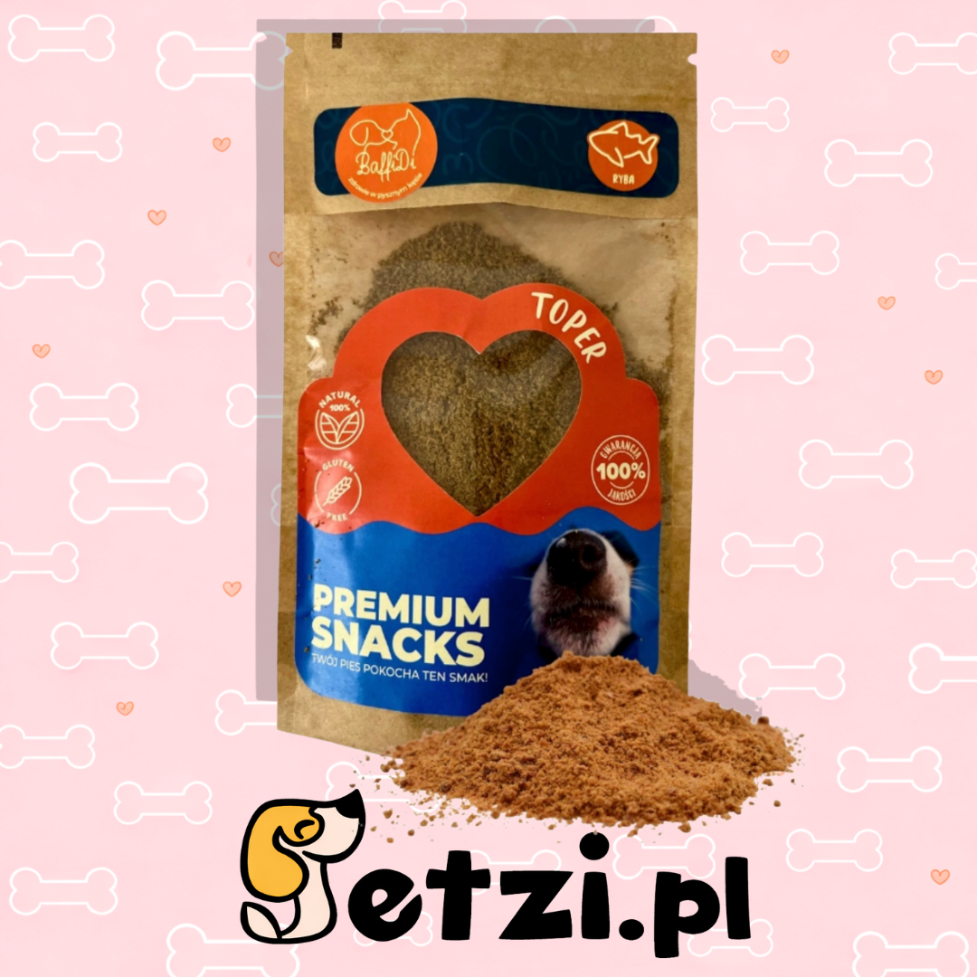BAFFIDI TOPER PRZYSMAKI DLA PSA SUSZONE MIĘSO FLĄDRA I DORSZ 100G