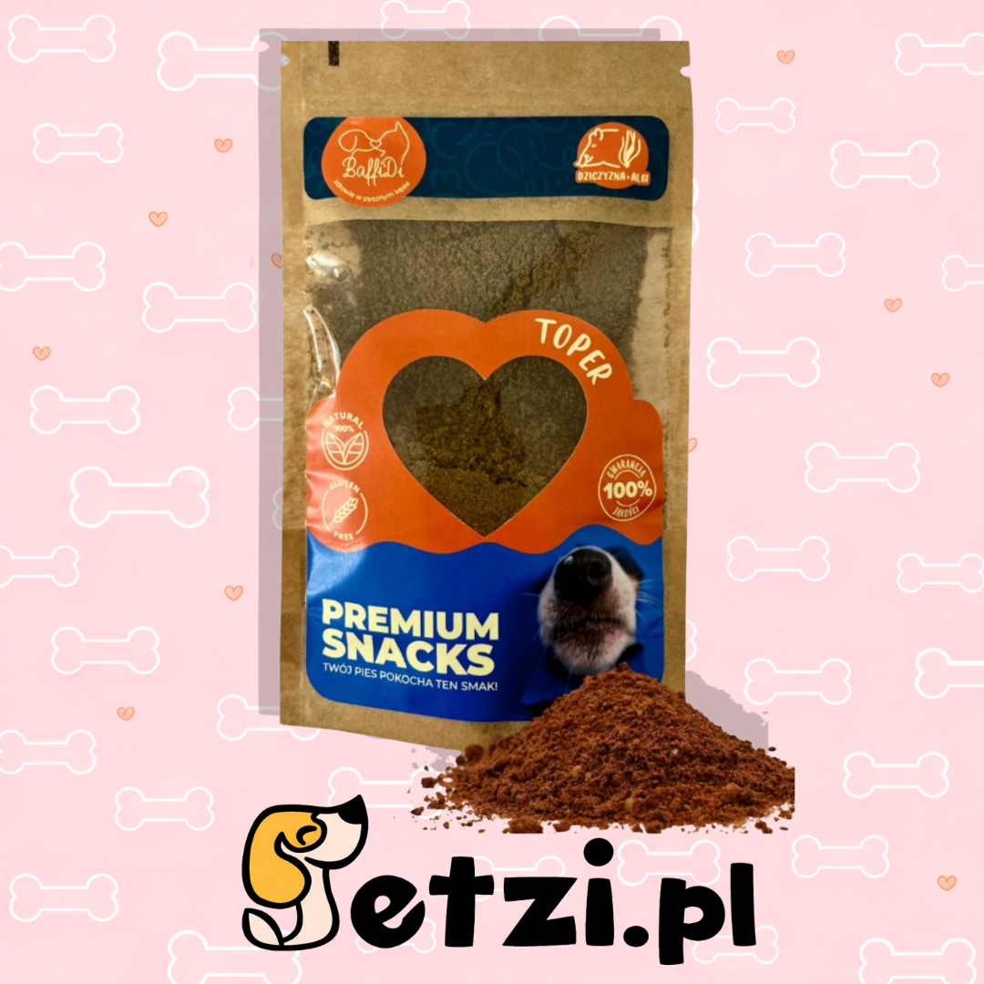 BAFFIDI TOPER PRZYSMAKI DLA PSA SUSZONE MIĘSO DZICZYZNA Z ALGAMI 100G