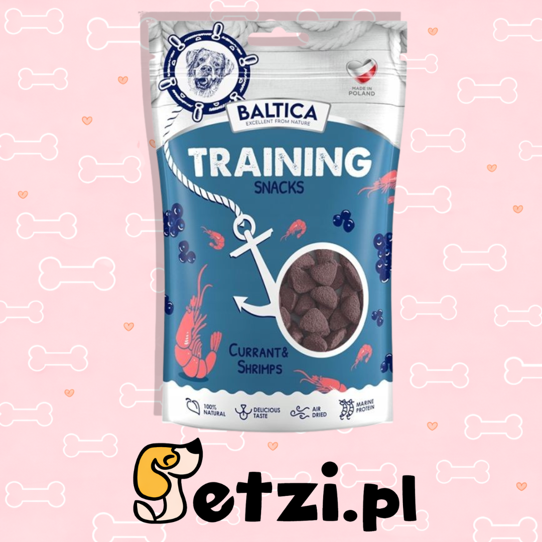 BALTICA EXCELLENT PRZYSMAKI DLA PSA TRAINING SNACKS SHRIMPS&CURRANT 100G