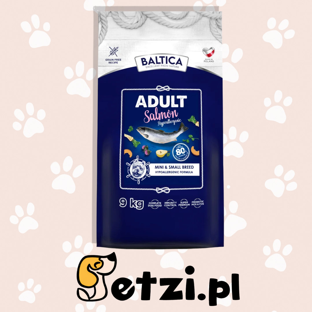 BALTICA HIPOALERGICZNA SUCHA KARMA DLA PSA SALMON XS/S 9KG